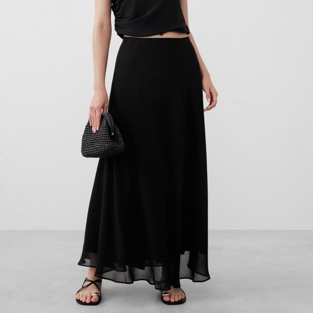 Chiffon Maxi Skirt